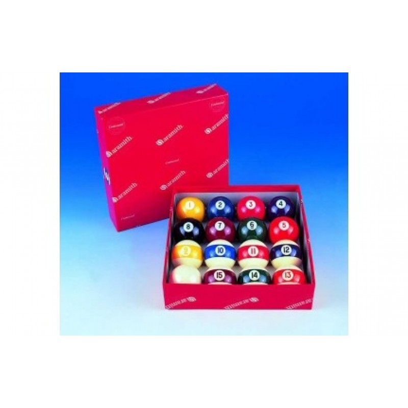 Aramith Screen Printed Numbered Pool Balls